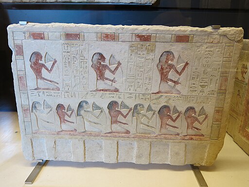 Panel of the chapel of General Imenyséneb - People breathing the blue lotus_roots revealed