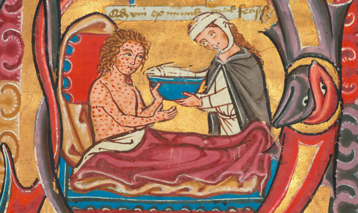 Woman feeding a leper ROOST REVEALED