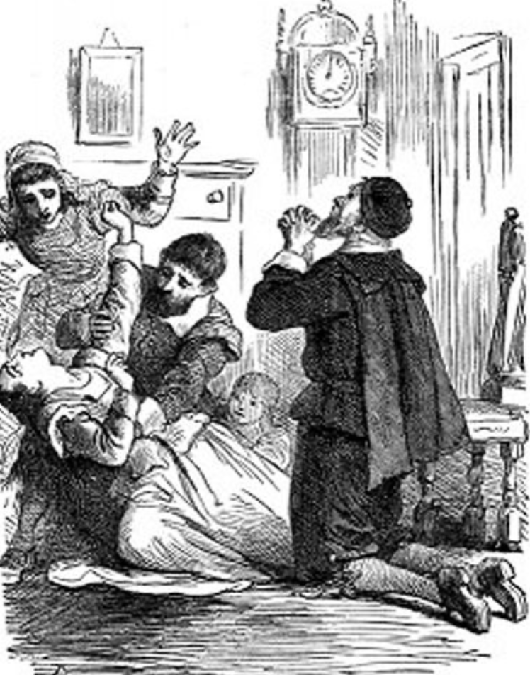 betty and Abigail afflicted in salem
